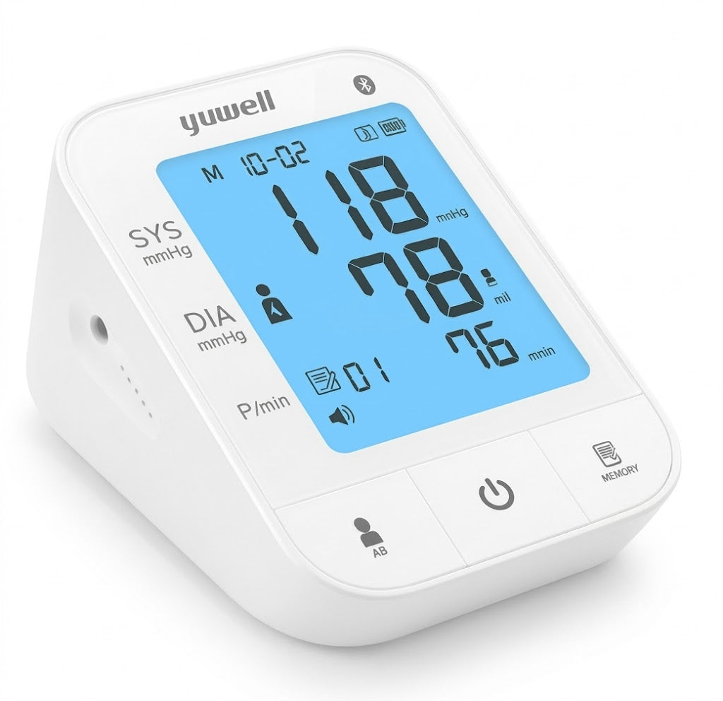 Yuwell YE670CR rechargeable upper-arm blood pressure monitor USB charging TGA-approved Australia