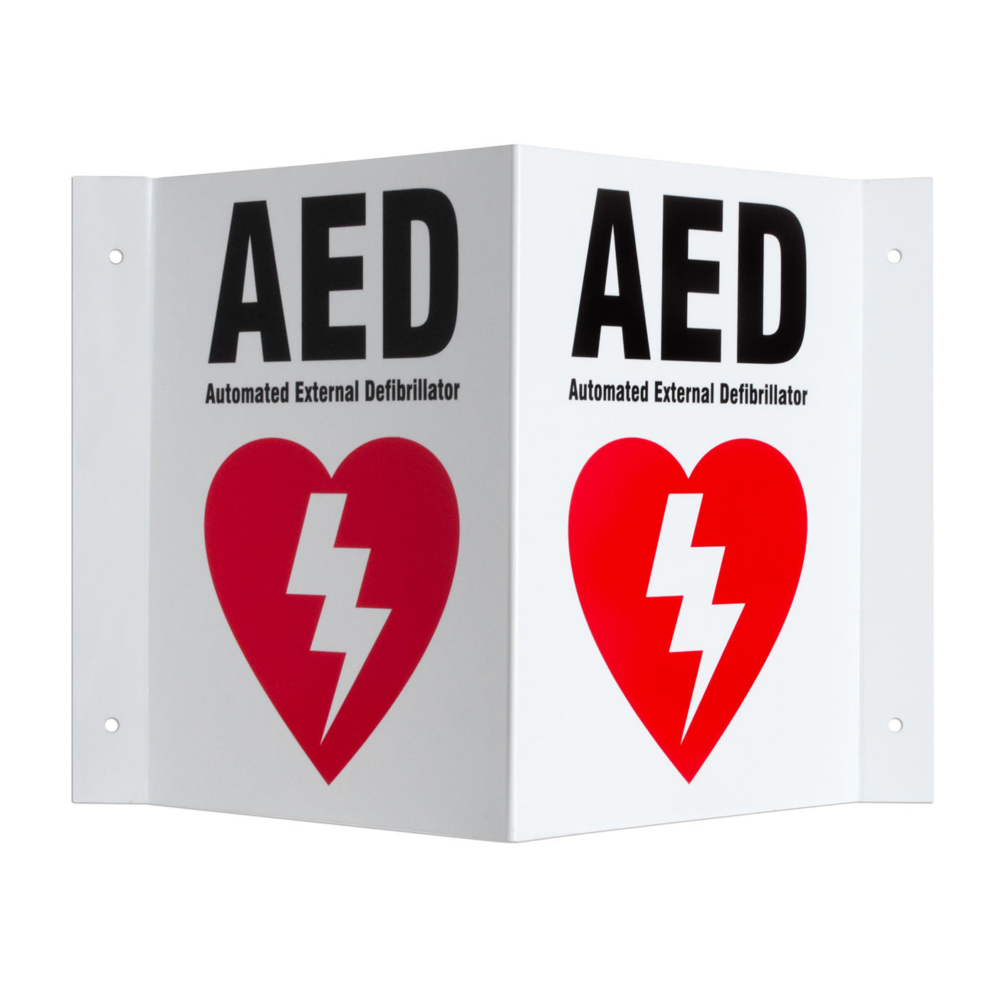 Defibtech 3 Way AED Wall Sign image 0